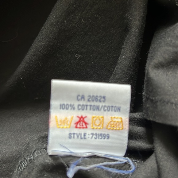 ***3 for $15*** Guess Black Sleeveless Black Button Down Shirt, M - Picture 5 of 6